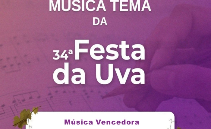 Resultado do Concurso da Música tema da 34ª Festa da Uva de 2024