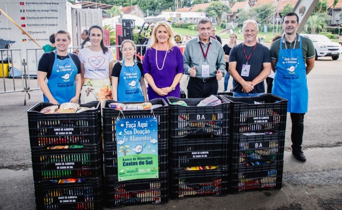 Arrecadação de alimentos supera expectativa na Festa da Uva