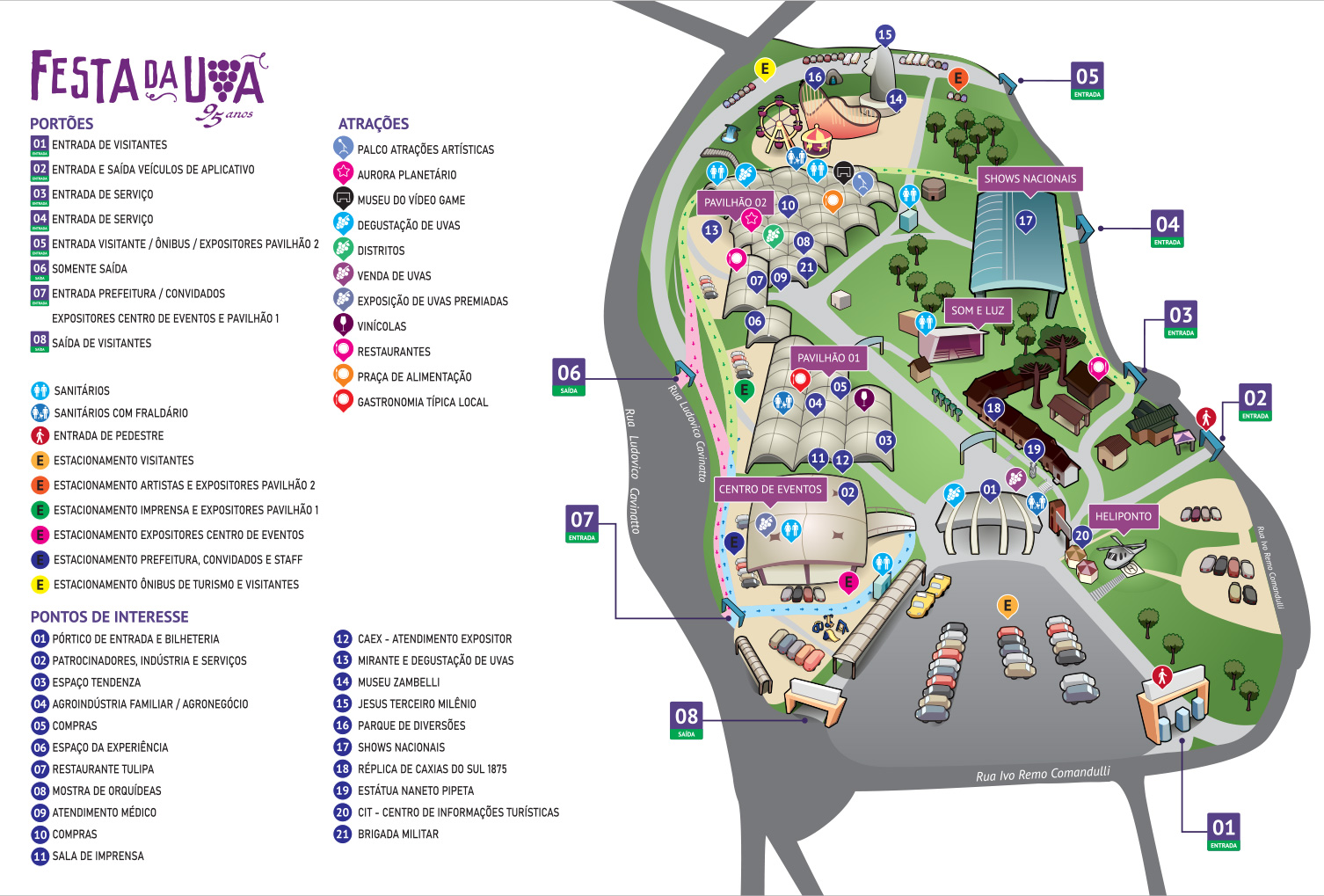 Mapa do parque